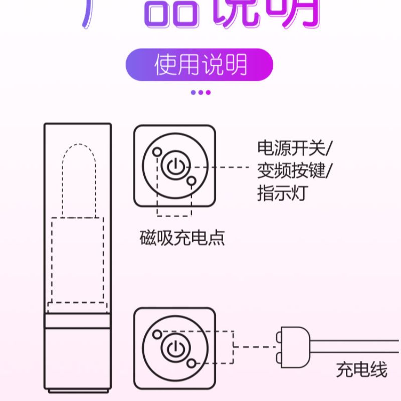 情趣用品/情趣玩具/震动棒白底实物图