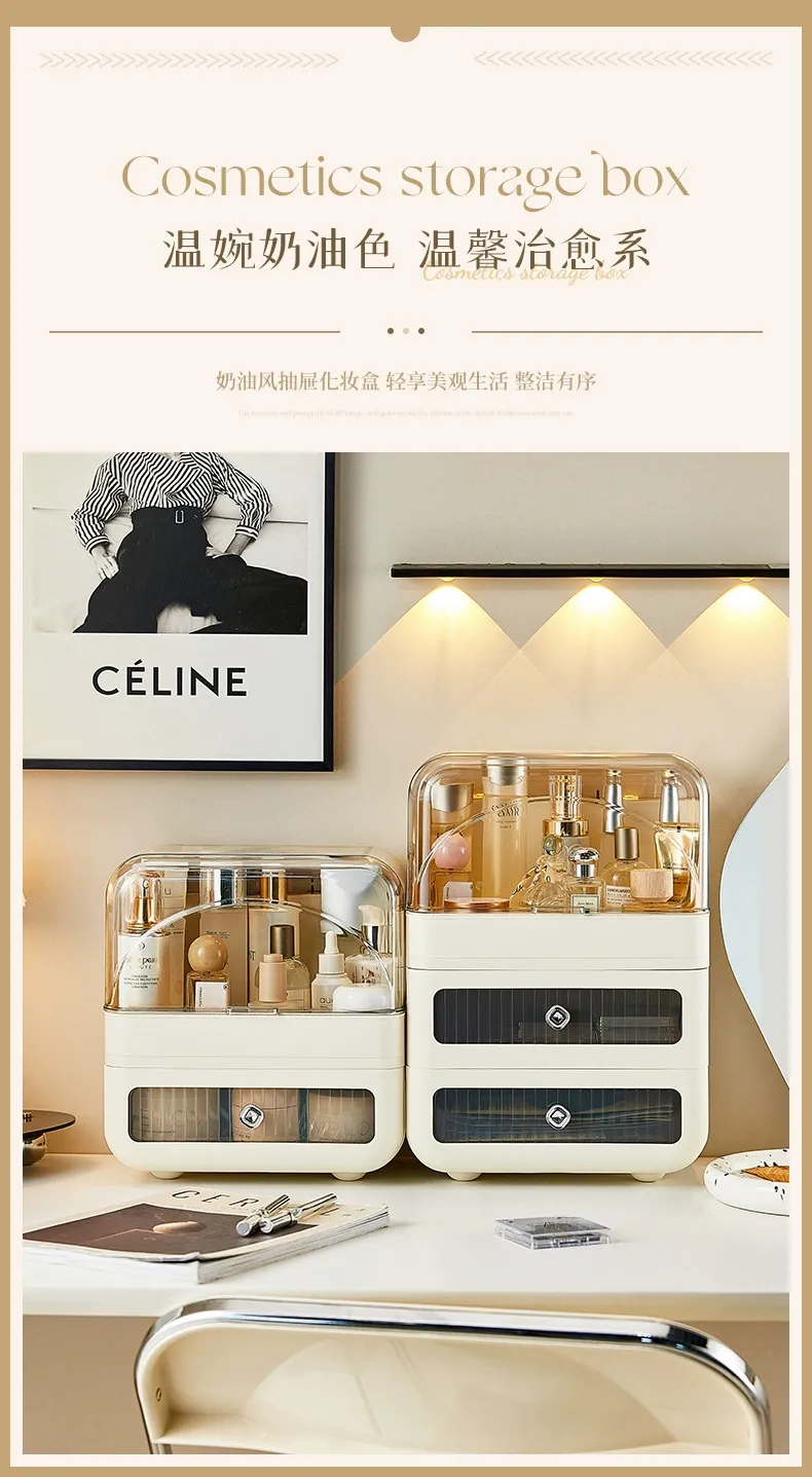 Y169-129 Cosmetics Storage Box, Cosmetics Box, Desktop Storage Cabinet, Item Organization Box, Cosmetics Storage cabinet detail image 4