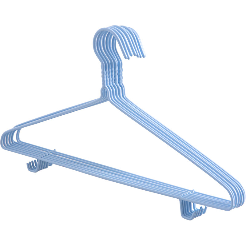 [new thick coat hanger] Dip plastic clothes rack wholesale dry and wet dual-use adult drying rack for hair Application Scenario