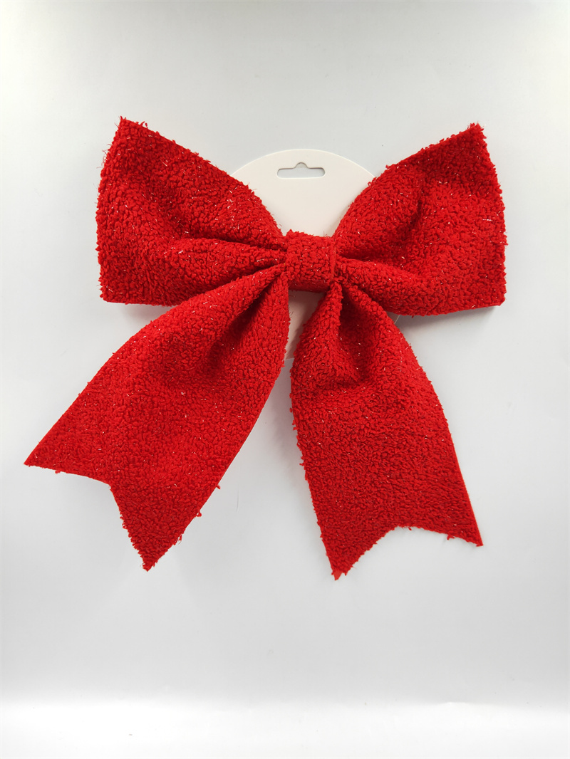 Cheung Chau Christmas Cross Border Custom Christmas Pendants Christmas Decorations Christmas Bows Mini Christmas Tree Fabric Pendants Accessories details Picture