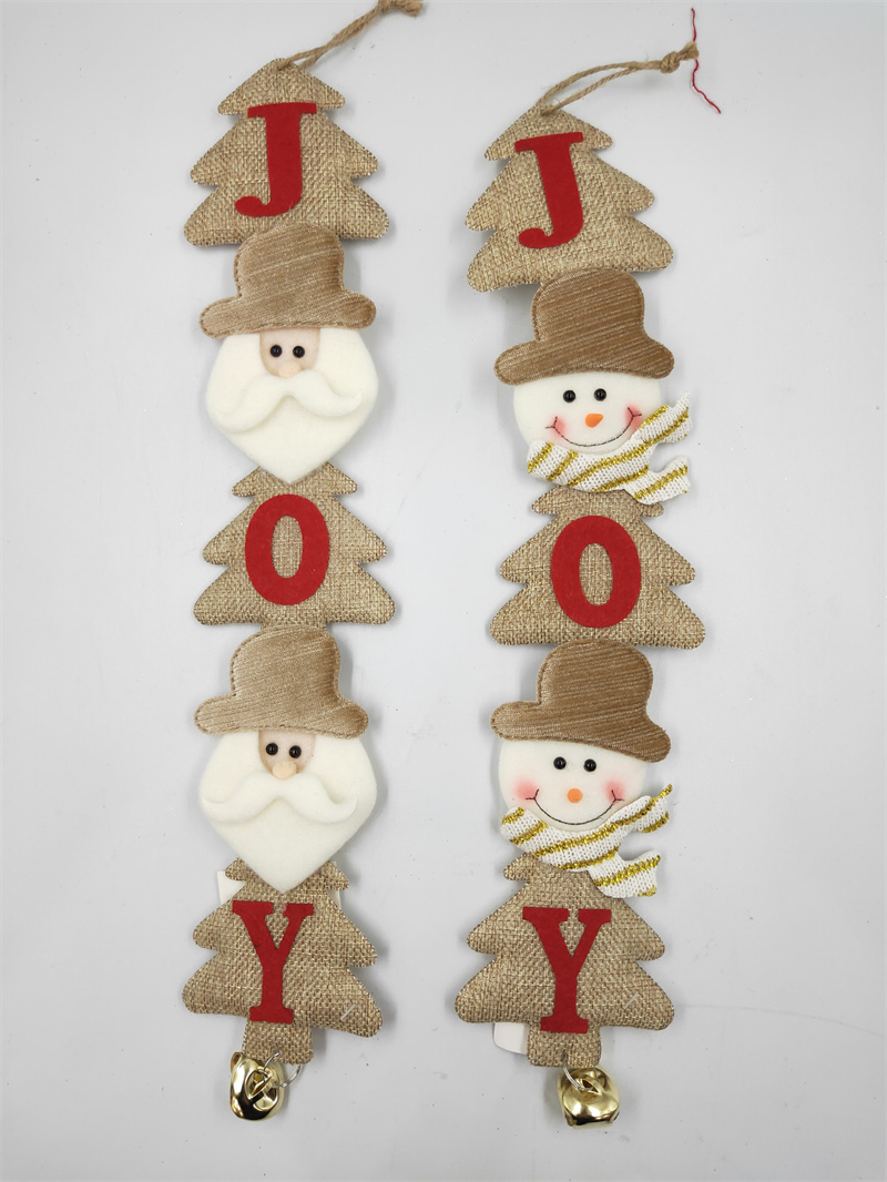 Navidad de xiangzhou decoraciones de navidad personalizables conjunto de colgante de Santa Claus colgante de fieltro de yuanlian campana de árbol de navidad tela colgante de árbol de navidad Specification image