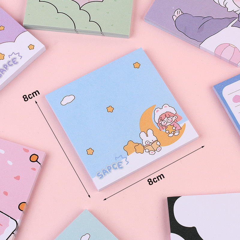 Sticky note cute cartoon n times sticky note notebook students office notes Note book sticker wholesale Application Scenario