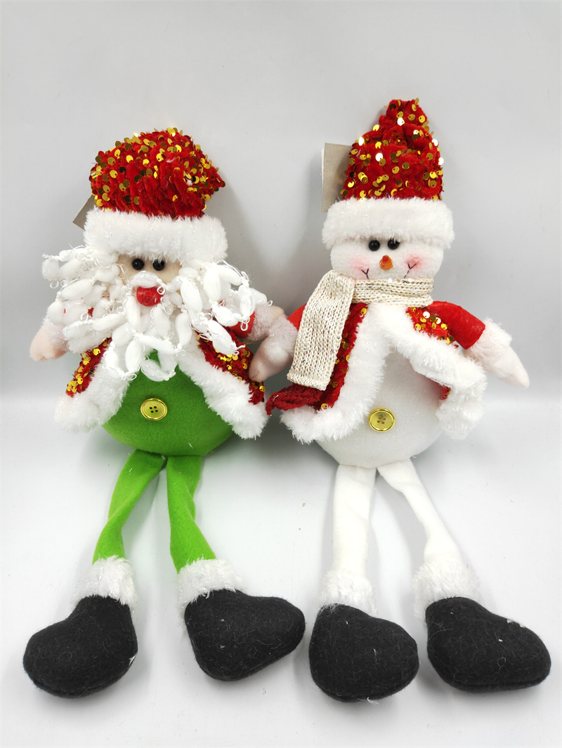 Xiangzhou Christmas: Cross-border Best-selling Christmas dolls, long-legged old men, snowman dolls, Christmas decorations, upgraded display items, window display items Specification image