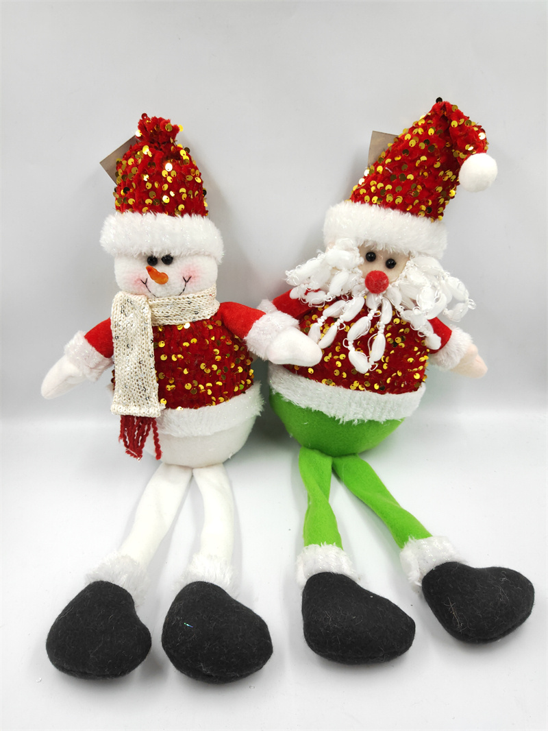 Xiangzhou Christmas: Cross-border Best-selling Christmas dolls, long-legged old men, snowman dolls, Christmas decorations, upgraded display items, window display items details Picture