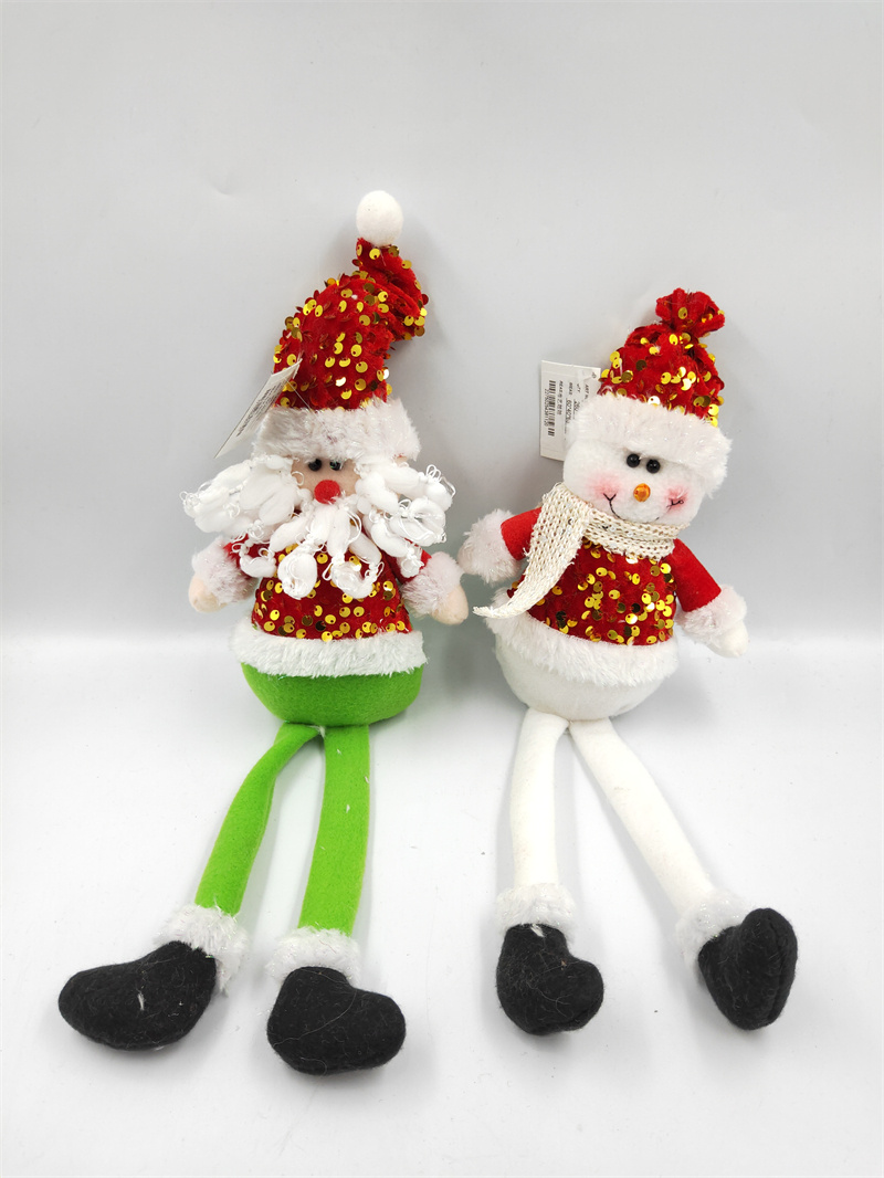 Xiangzhou Christmas: Cross-border Best-selling Christmas dolls, long-legged old men, snowman dolls, Christmas decorations, upgraded display items, window display items