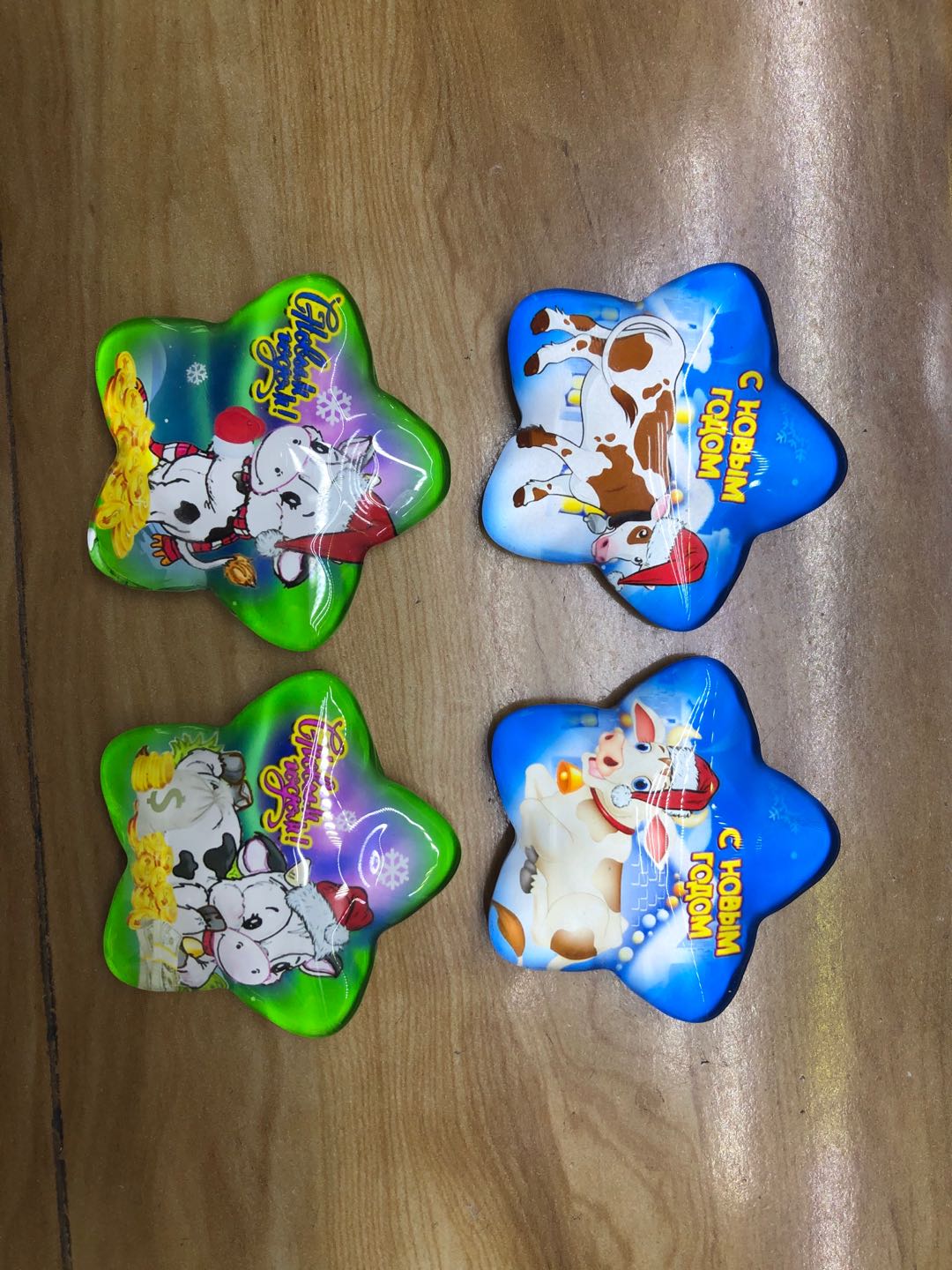 Five-pointed star glass refrigerator sticker manufacturers direct sales Item Picture