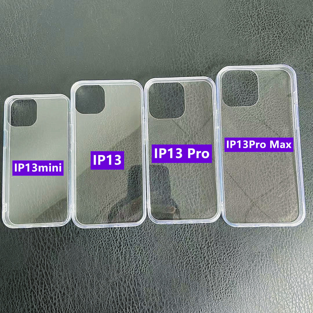 适用iphone12 6.1硬底软边亚克力凹槽手机壳 IP13透明滴胶 奶油胶详情图3