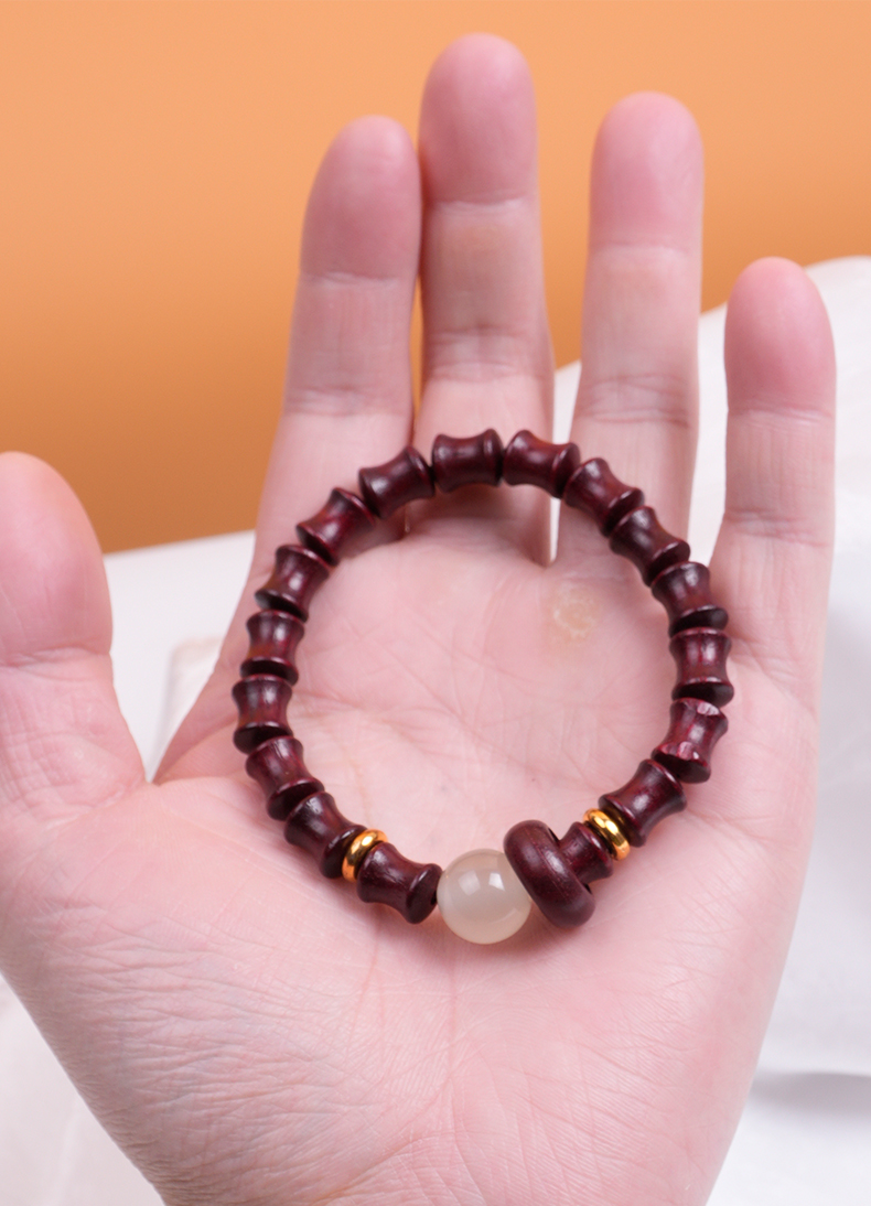 Classic blood sandalwood bracelet, night pearl running ring single loop bracelet, Buddhist prayer beads, prayer beads, original factory direct wholesale, new Chinese-style cultural and artistic collectibles pic 5