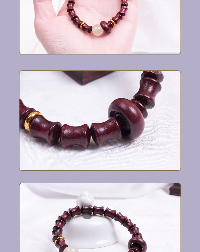 Classic blood sandalwood bracelet, night pearl running ring single loop bracelet, Buddhist prayer beads, prayer beads, original factory direct wholesale, new Chinese-style cultural and artistic collectibles pic 9