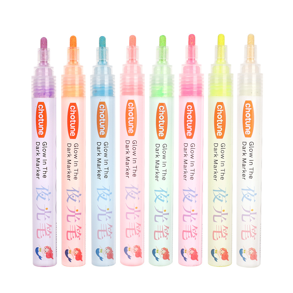 Amazon's New Graffiti Creative Glow-In-The-Dark Pen Personality Light Hand-Painted Pen 8-Color Diy Tent Painting Light Specification drawing
