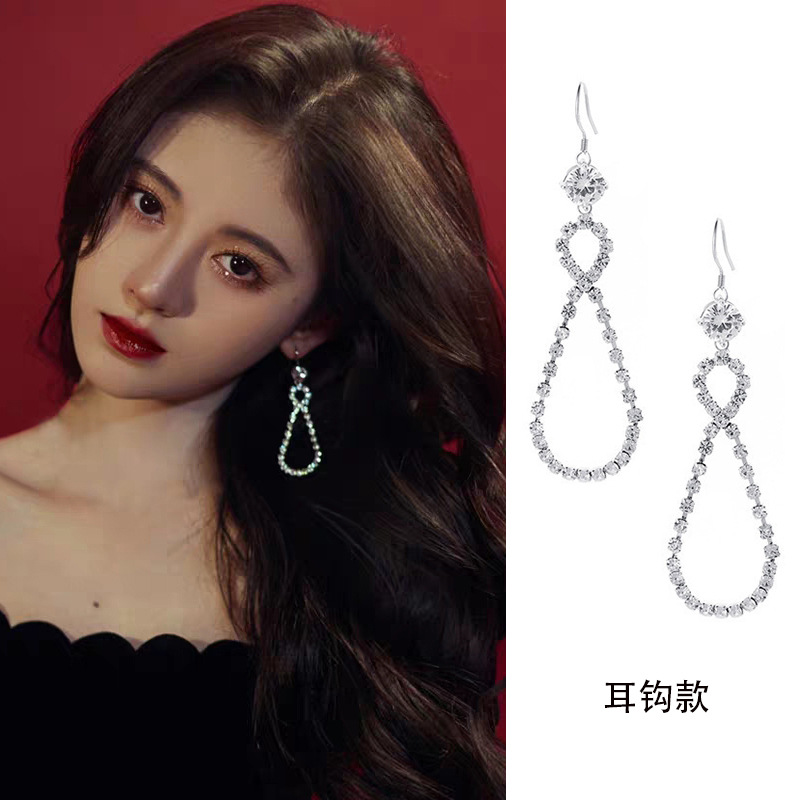 925 silver needle earrings female cross-border net red pearl earrings temperament socialite earrings drop earrings wholesale earrings studs Application Scenario