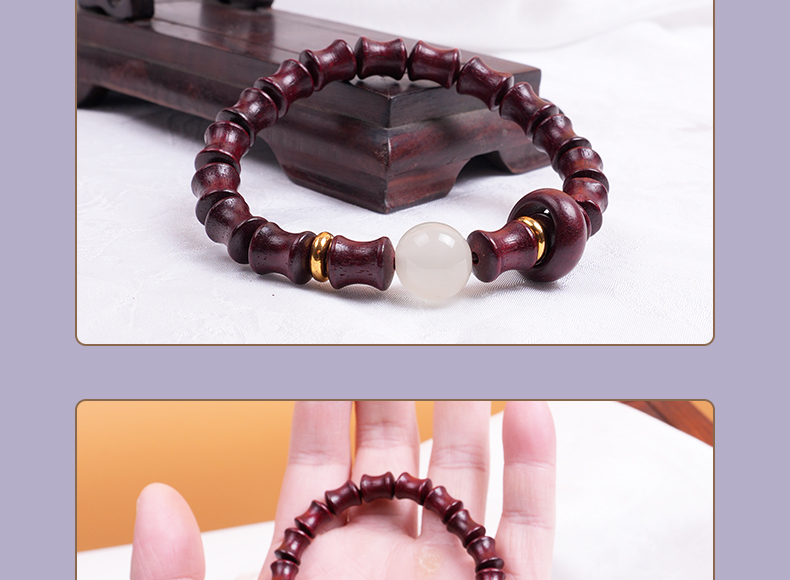 Classic blood sandalwood bracelet, night pearl running ring single loop bracelet, Buddhist prayer beads, prayer beads, original factory direct wholesale, new Chinese-style cultural and artistic collectibles pic 8