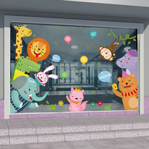 宝宝卧室卡通墙贴纸幼儿园墙面装饰儿童房双面玻璃贴纸可移除贴画