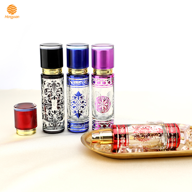 Factory wholesale straight round perfume bottles, portable perfume glass bottles, cosmetic spray bottles, toner empty bottles Specification image