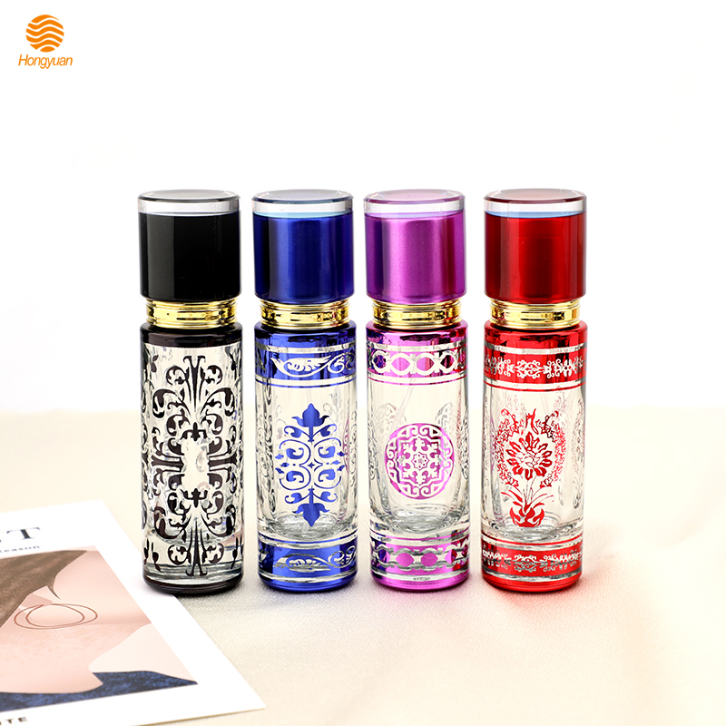 Factory wholesale straight round perfume bottles, portable perfume glass bottles, cosmetic spray bottles, toner empty bottles details Picture