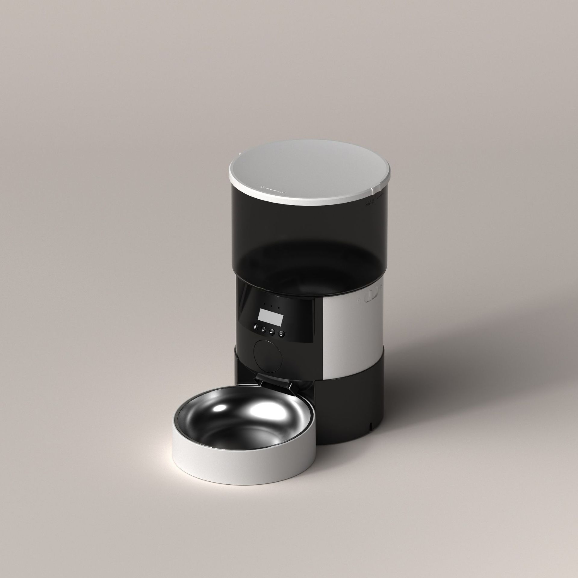 Intelligent remote control of pet automatic feeder, no food jam, large-capacity intelligent feeding machine for cat and dog head and tail details Picture