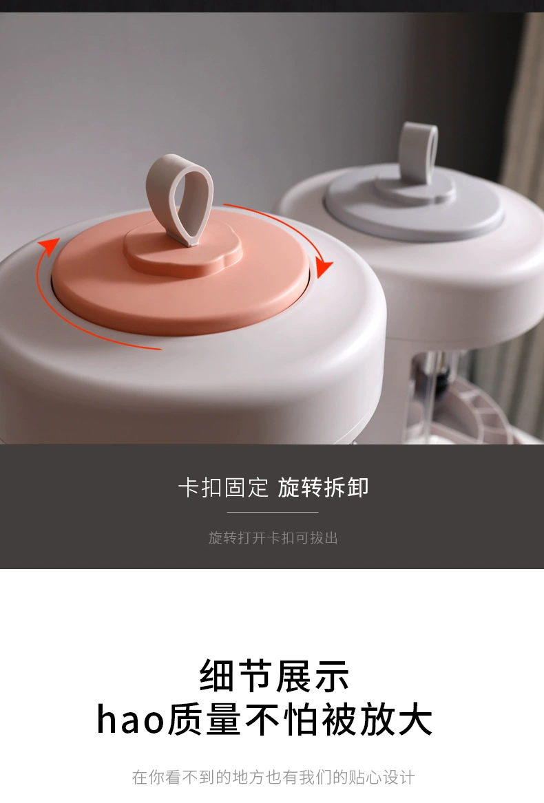 Y169-226 Rotating Cosmetics Storage Box, multi-functional portable round dust-proof cosmetics box, desktop organization box detail image 4