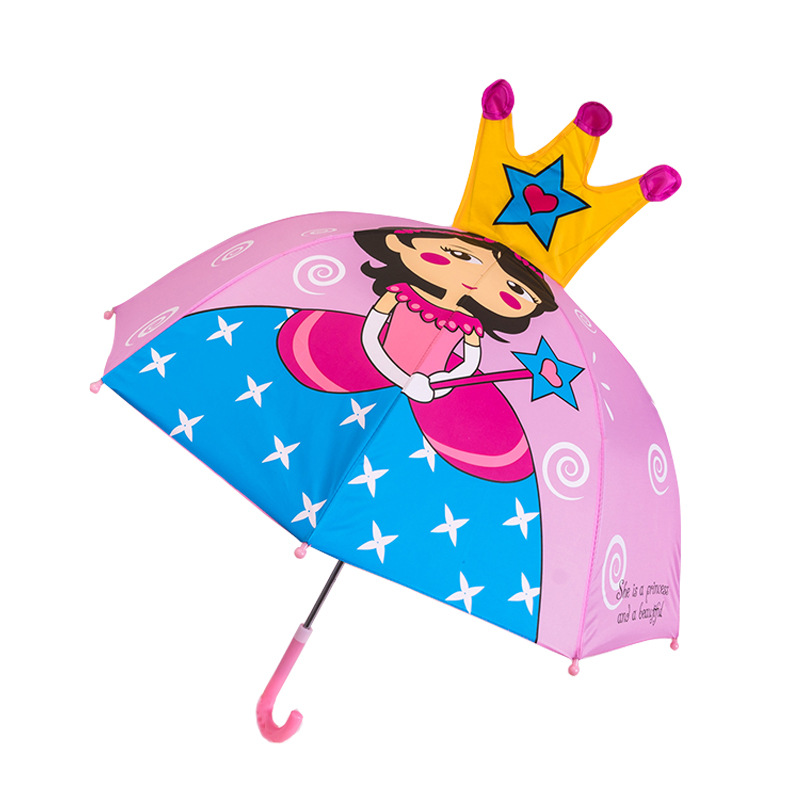 儿童雨伞女小孩宝宝雨伞儿童伞印制长柄小童伞印logo公主伞幼儿园详情图5
