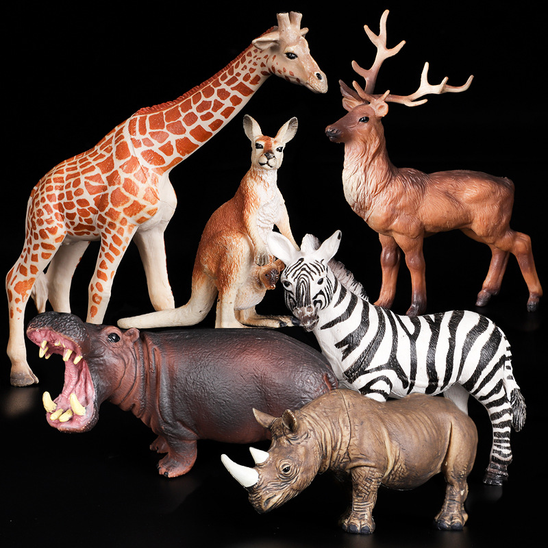 厂家直销仿真动物模型PVC软塑胶科教认知动物模型玩具大象 长