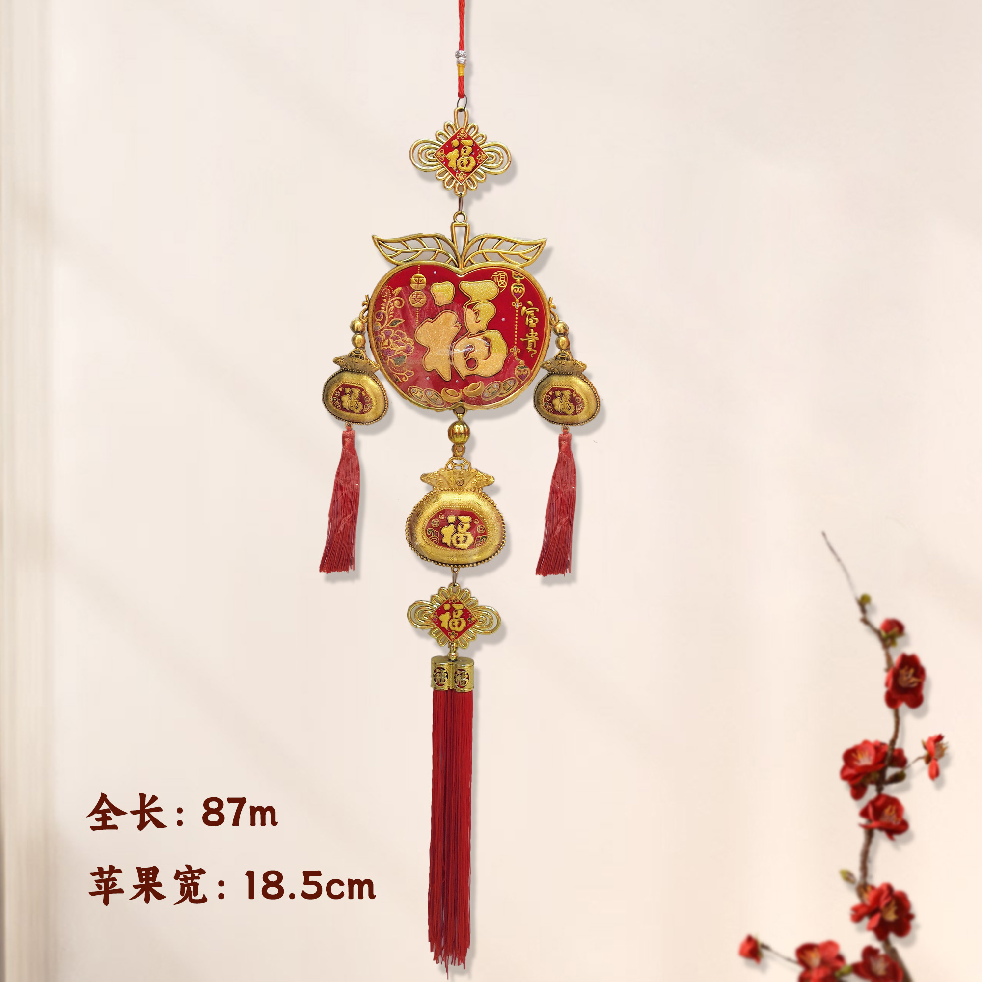 中国结/挂绳/古装将军战盔/喜庆/年货福字细节图