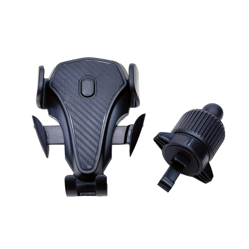 塑料手机架/车载手机支架/出风口手机架白底实物图