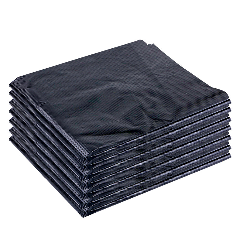 Large black thickened garbage bags sanitation property street hotel hotel disposable plastic garbage bags wholesale Item Picture