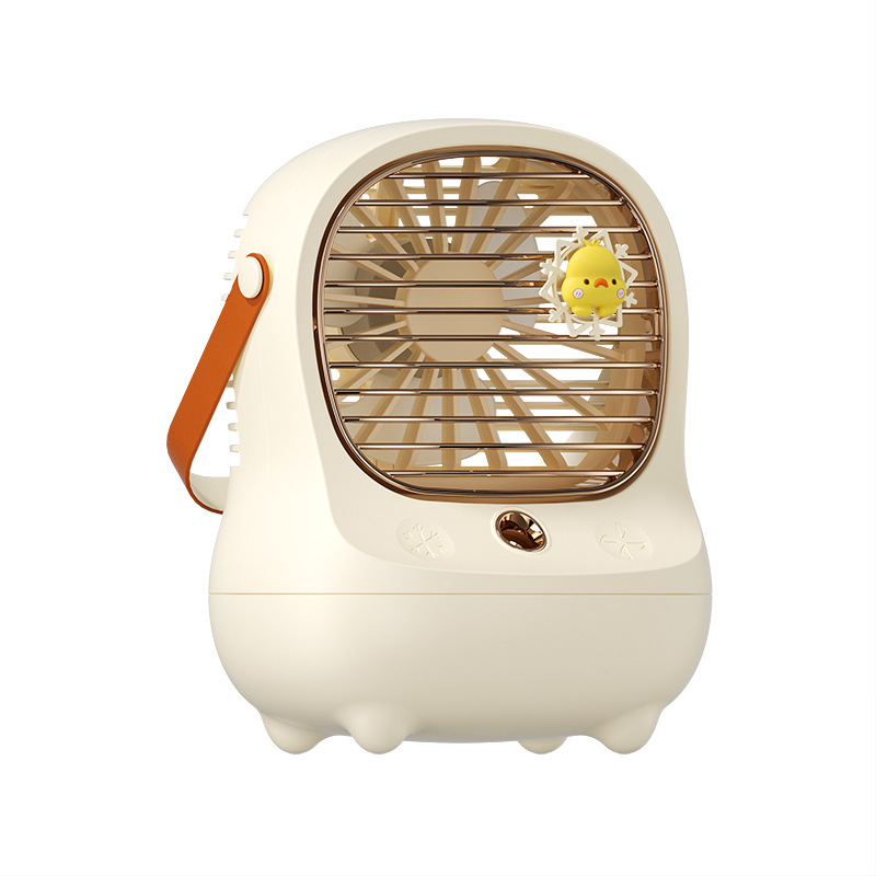 New Ice Mist Mini Fan, mini desktop hydrating spray, electric wind, USB charging, three-speed fan Application Scenario
