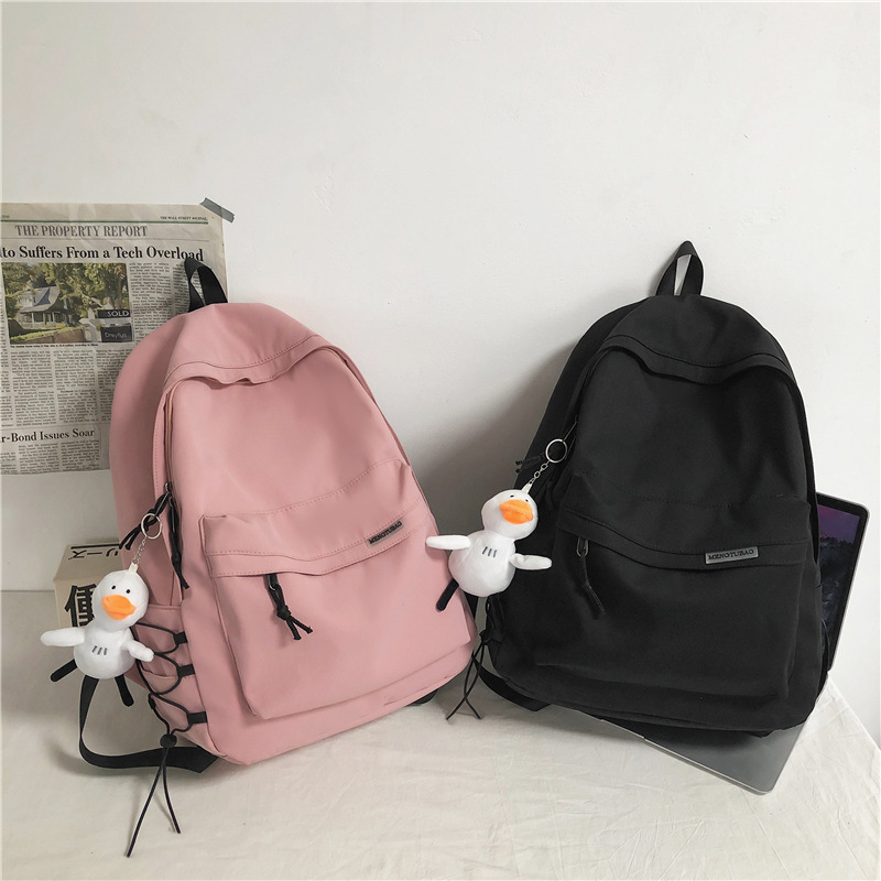 Backpack for men simple large capacity travel backpack for women casual day department of junior high school students high school students schoolbag for men Specification drawing
