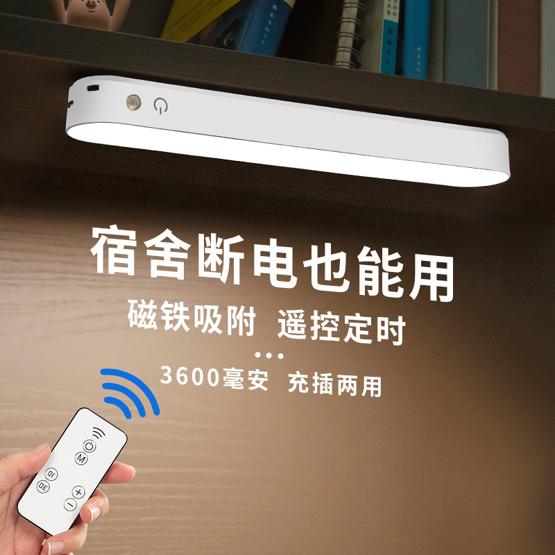 Cross-border desk lamp eye care student dormitory adsorption ed bedroom bed USB charging magnetic cool tube sound full figure