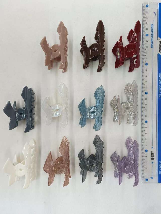 11-color starry sky acrylic back head gripper details Picture