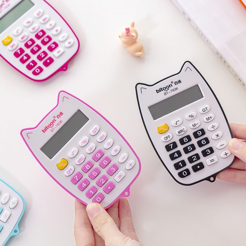 Belton Creative fashion Cute Carrot portable calculator for students with girly heart mini computer trumpet Specification drawing