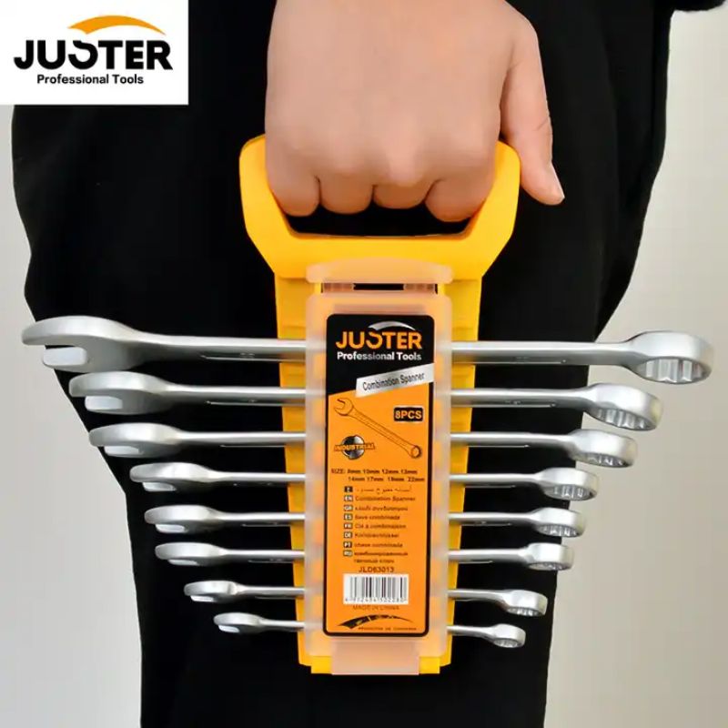 Juster, Quenched Matte Sand Blasted Cr-V Wrenches Set Of 8 Pieces details Picture