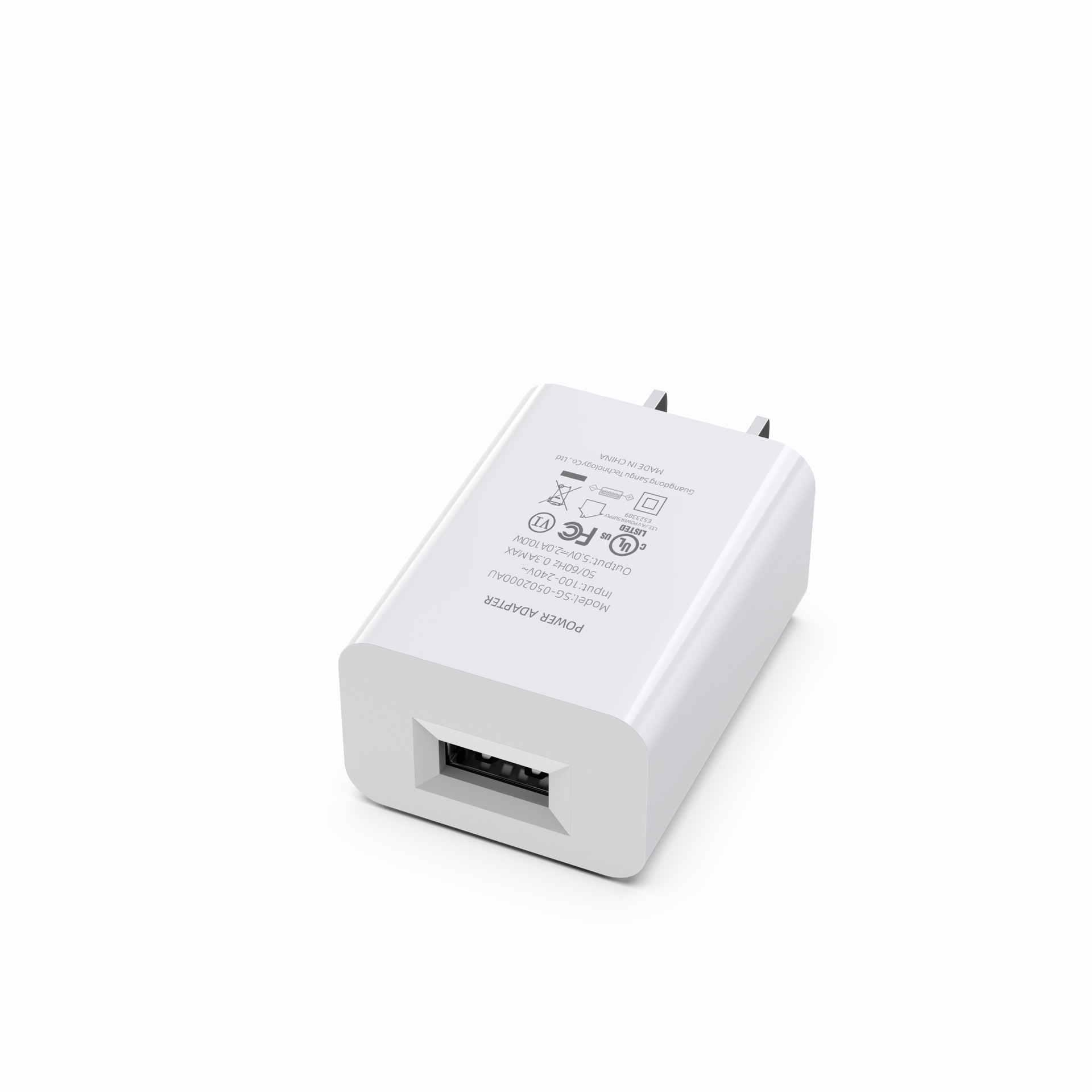 5V2A UL certified charger High-end FCC certified mobile phone charging head power adapter Item Picture
