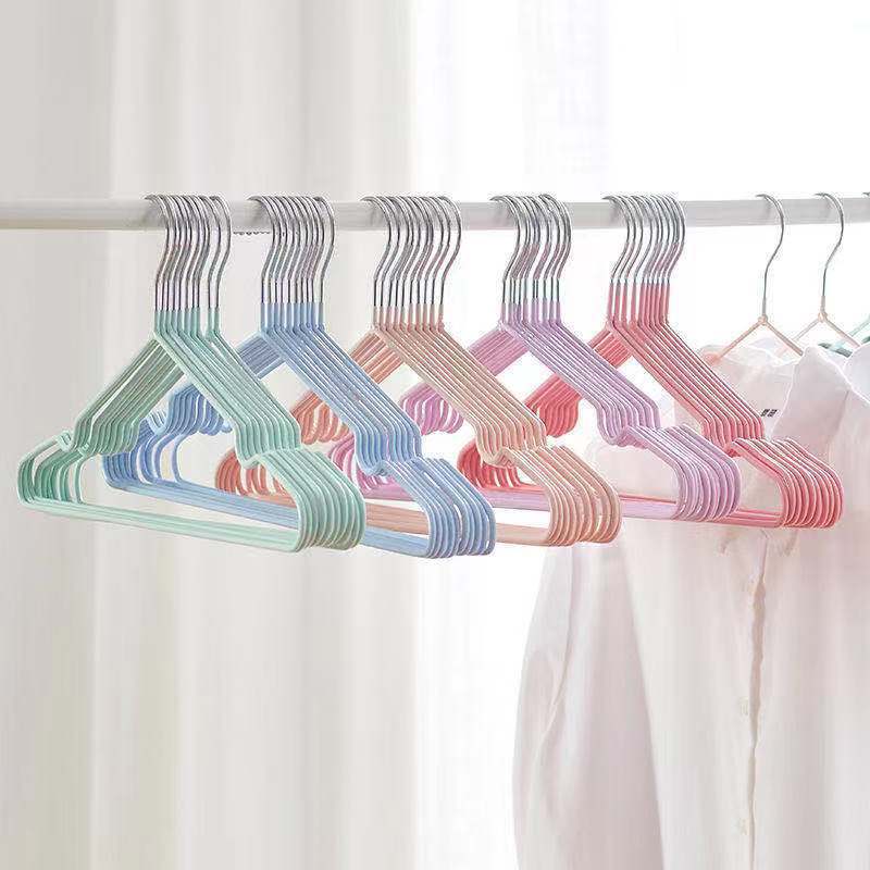 New children adult non-slip hangers multi-functional non-trace drying dry and wet clothes clothes support hanger a generation details Picture