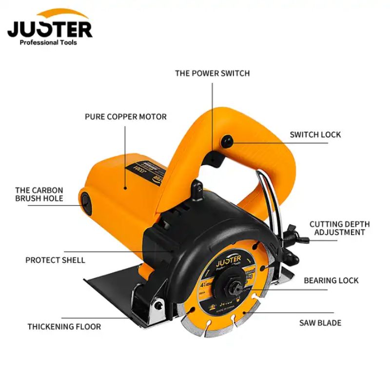 2022 new JUSTER1230W 110mm Discs Portable Electric Marble Cu详情图5