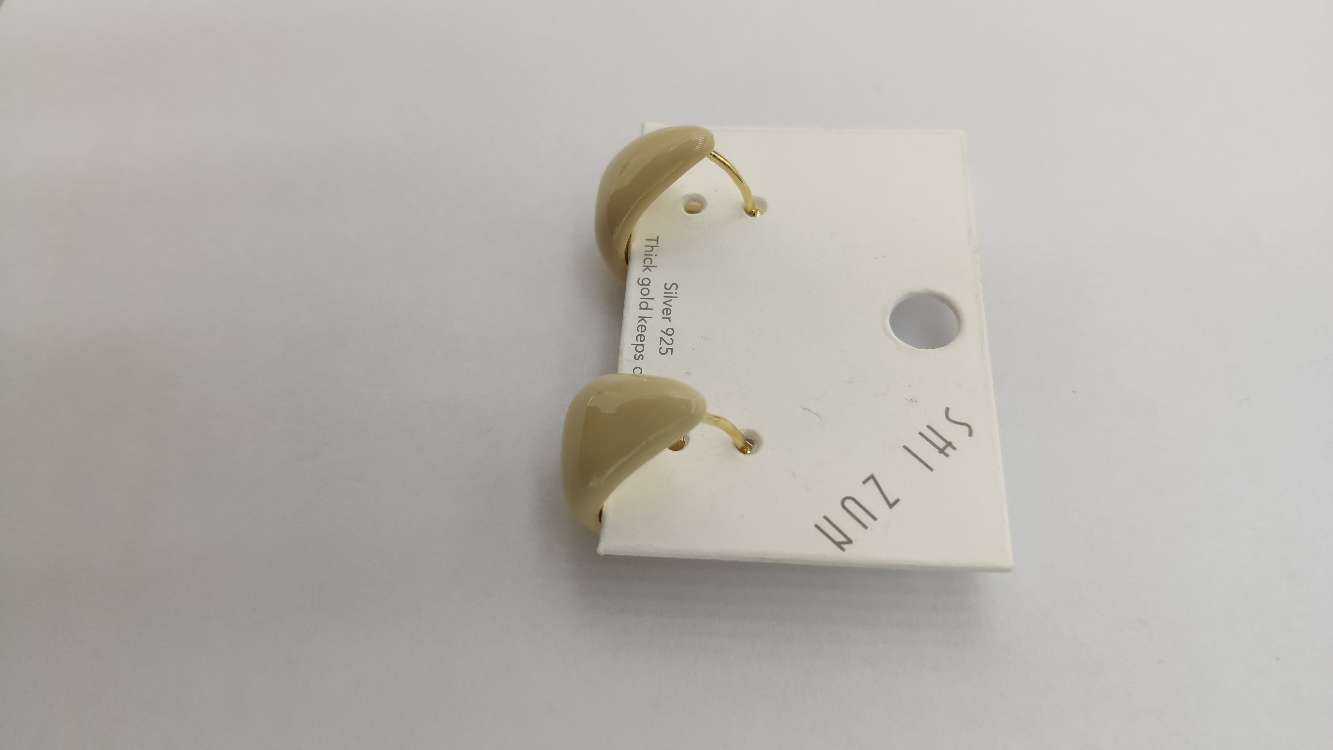 bv水滴珐琅美拉德风耳钉女大气轻奢复古高级感耳环简约时髦耳饰品