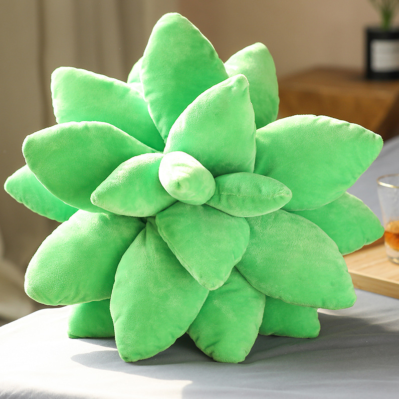Eco verde suculenta peluche cojín de sofá de suculentas de color cojín de sofá de suculentas simulación de plantas suculentas puntería cojín de peluche Application Scenario