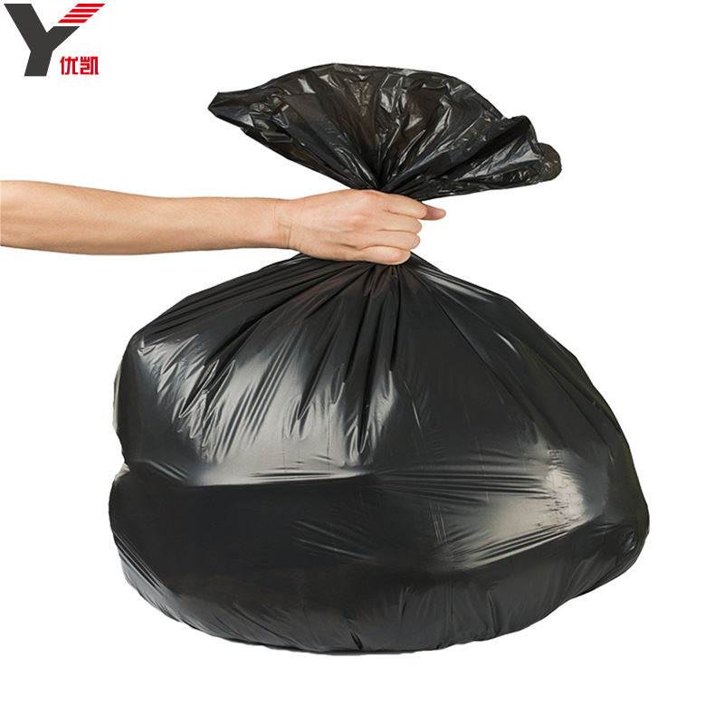 Garbage bags large commercial thickened black catering hotel property disposable sanitation plastic bags wholesale Item Picture