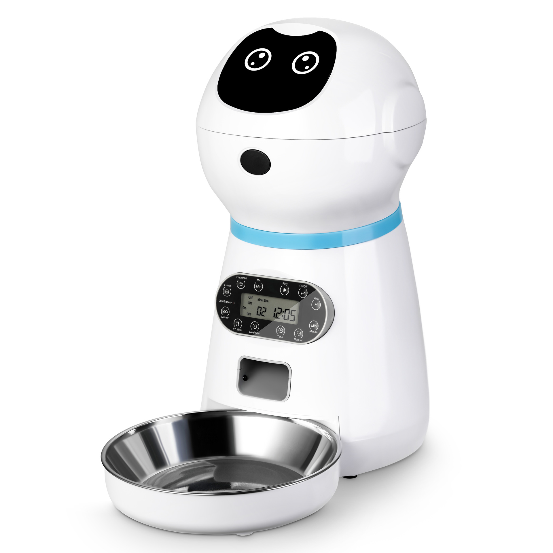 The pet intelligent feeder automatically feeds pets at regular intervals and in fixed quantities. It is a large-capacity feeding machine for dogs and cats Item Picture