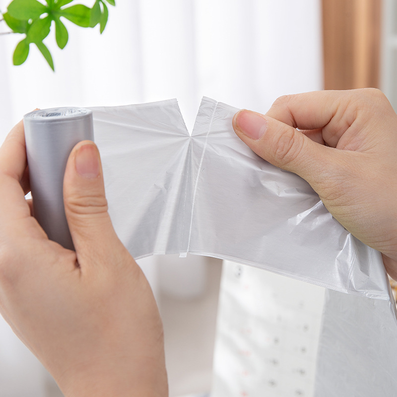 A large number of wholesale transparent flat pocket pe small household thickened car disposable plastic bags details Picture