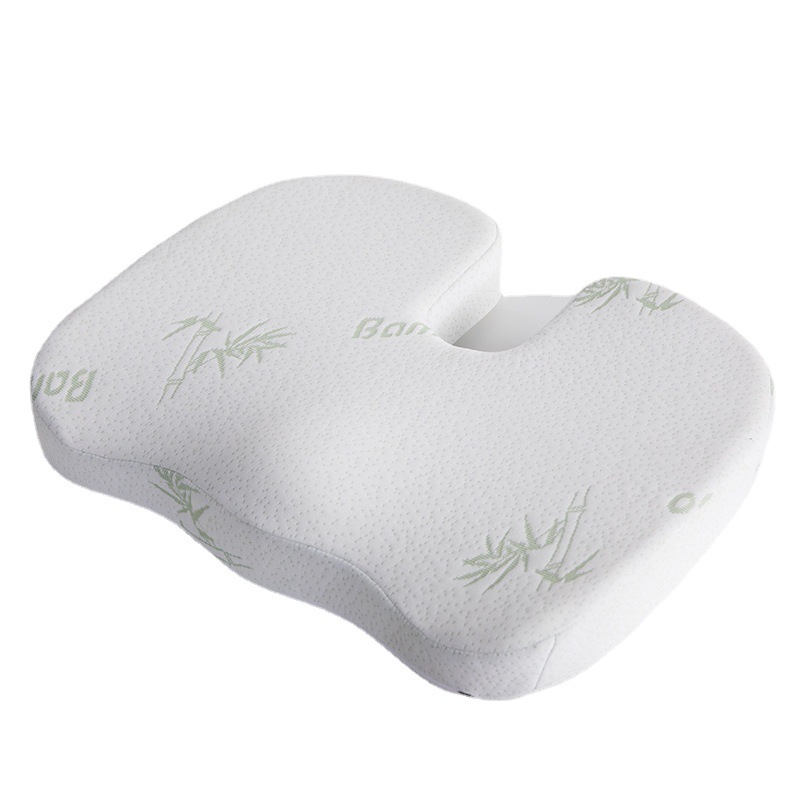 Memory cotton waist support cushion + hip cushion dining chair car office combination set sedentary butt cushion sponge cushion Item Picture