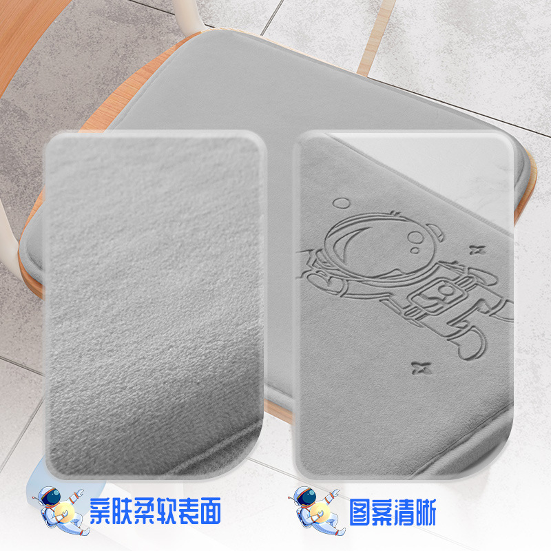 Classroom chair cushion thickened memory cotton students sit for a long time not tired sit cushion dormitory stool seat cushion chair cushion butt cushion details Picture