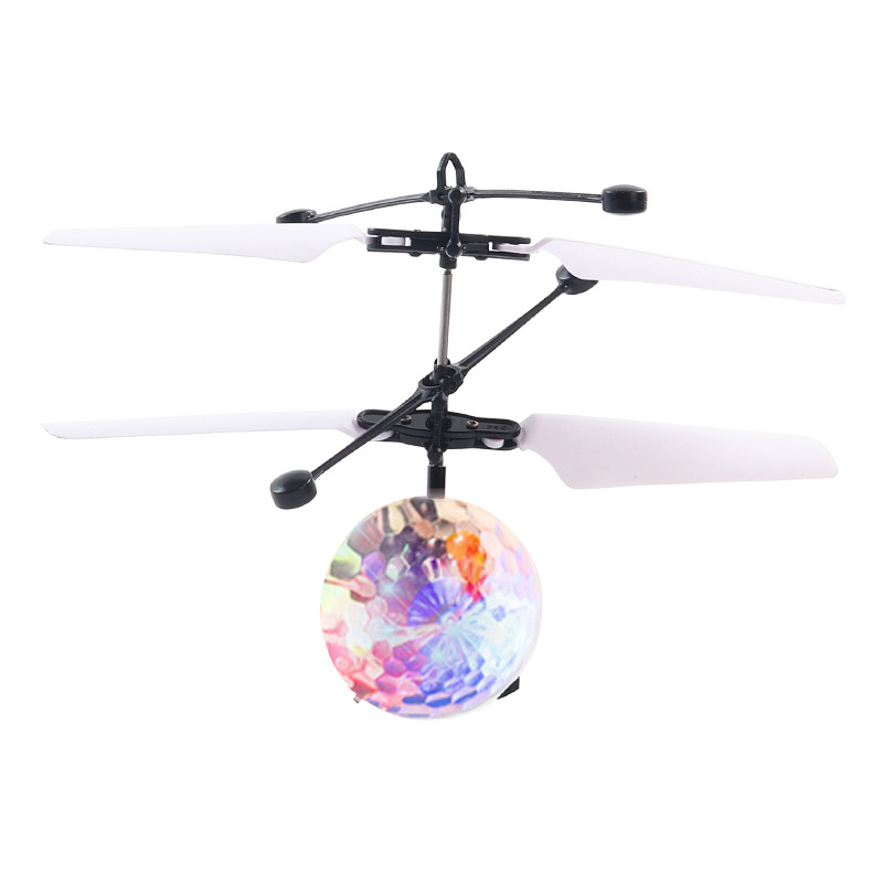 电动发光感应水晶球飞行球遥控悬浮耐摔七彩飞行器新奇特一件代发详情图2