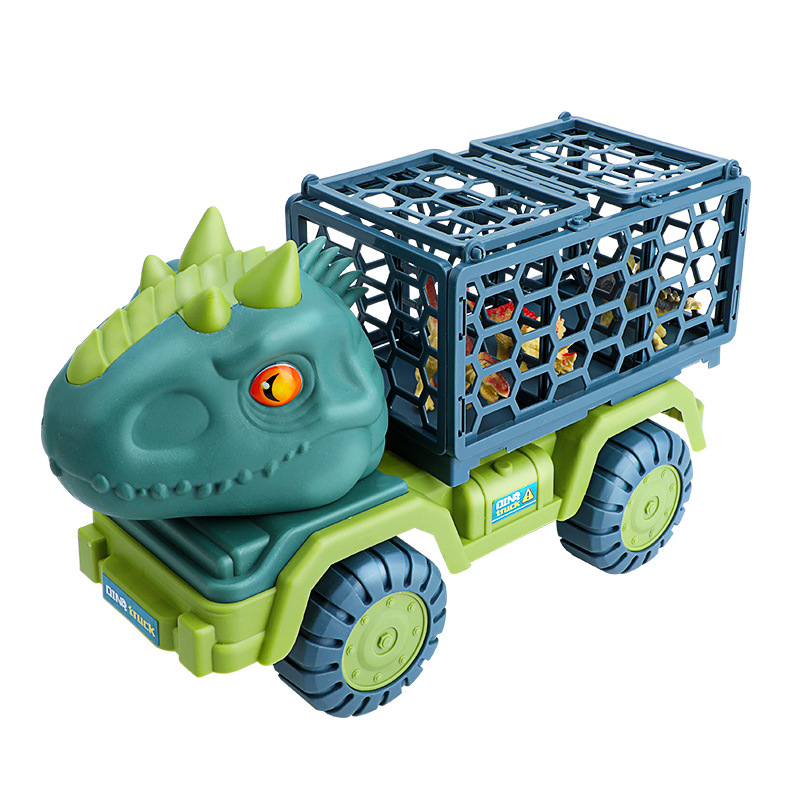 超大号恐龙运输车儿童玩具套装男孩益智仿真霸王龙三角龙汽车跨境详情图5