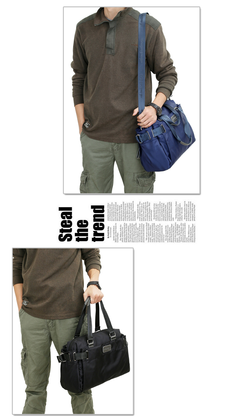 新款尼龙包潮撘时尚单肩包大容量休闲包简约斜挎包都市街头手提包详情12