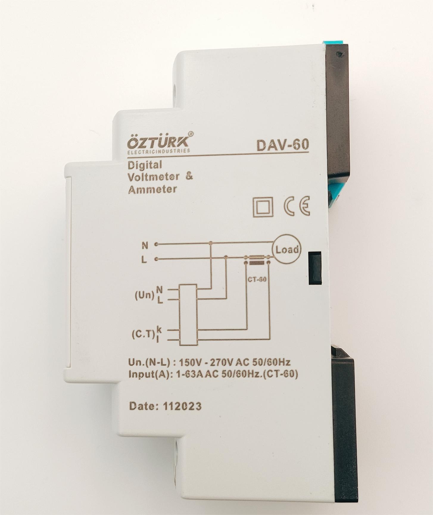 OZTURK voltmeter, ammeter, DAV-60 AC details Picture