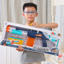 儿童抛壳软弹枪玩具枪批发男孩玩具连发冲锋枪套装男童礼品礼物