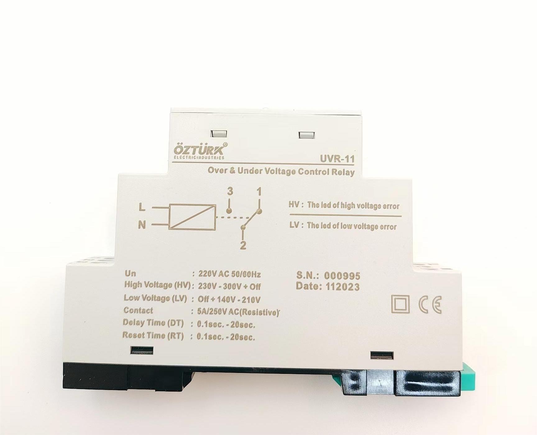 OZTURK新品时间继电器UVR-11过电压和欠电压控制器详情图2