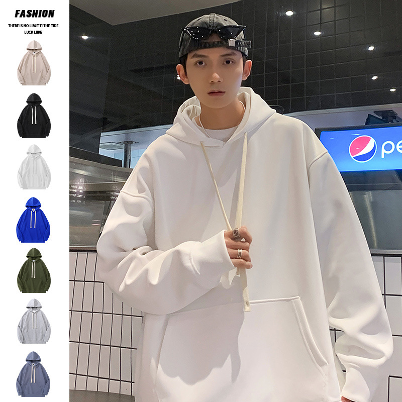420g heavy hoodie day series original style ins simple casual handsome comfortable 100 light plate hoodie men full figure