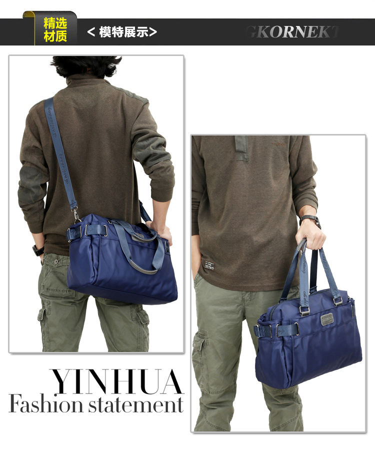 新款尼龙包潮撘时尚单肩包大容量休闲包简约斜挎包都市街头手提包详情11